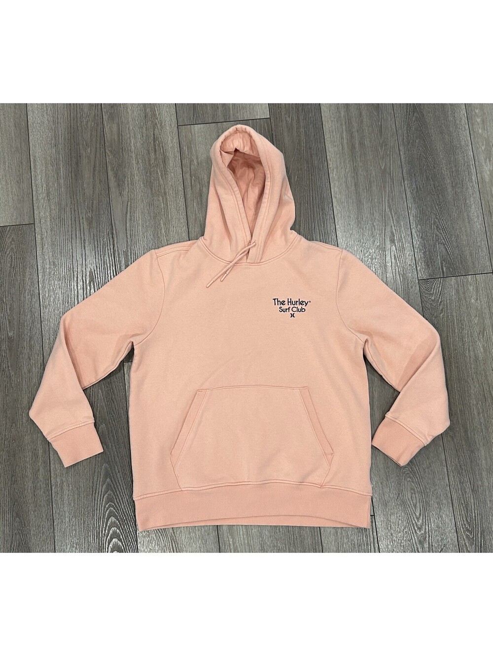 Hurley Surf Club Women's Graphic Hoodie Sweatshirt Pullover Pink Medium